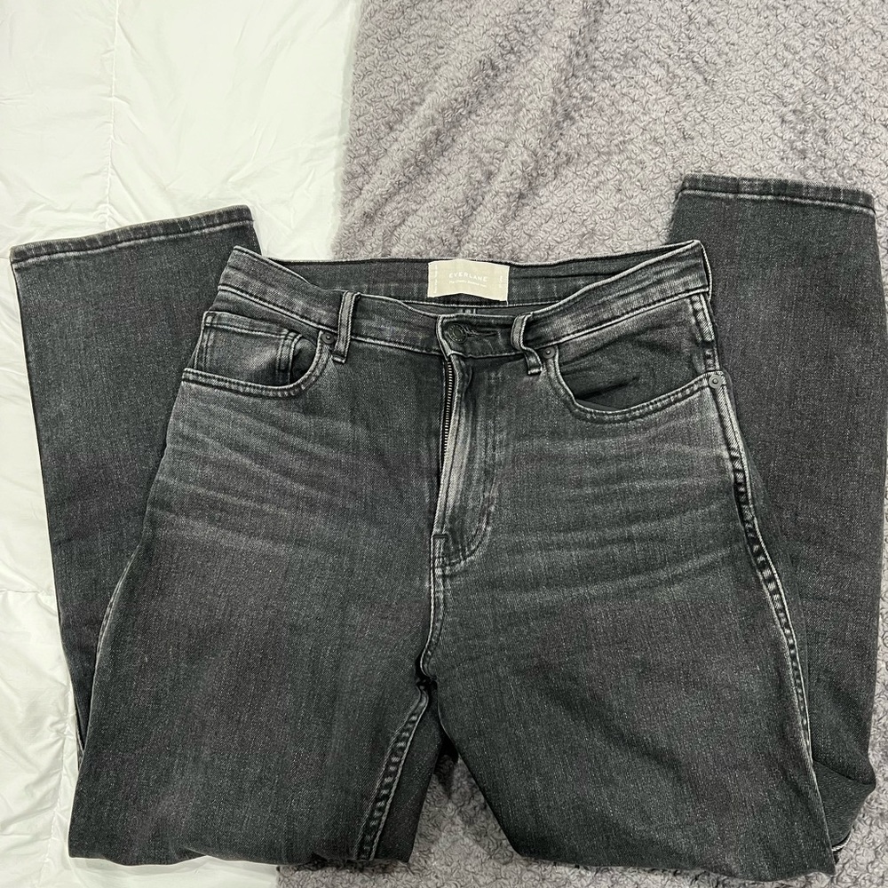 Everlane cheeky bootcut crop black jean